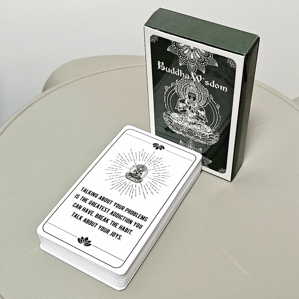 Buddha Wisdom Oracle Deck — 54 Spiritual Cards for Divine Guidance, Reflection & Inspiration