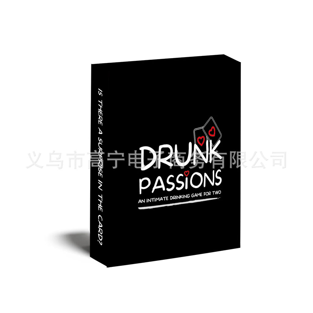 Drunk Passions Lovers Couples Drinking Game – Romantic Party Card