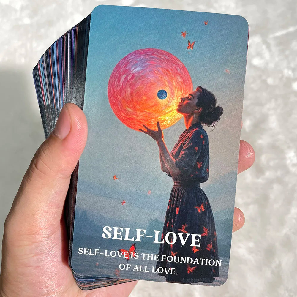 Cosmic Energy Oracle Deck — 54 Universe Message Oracle Cards for Spiritual Guidance, Inner Strength & Daily Reflection