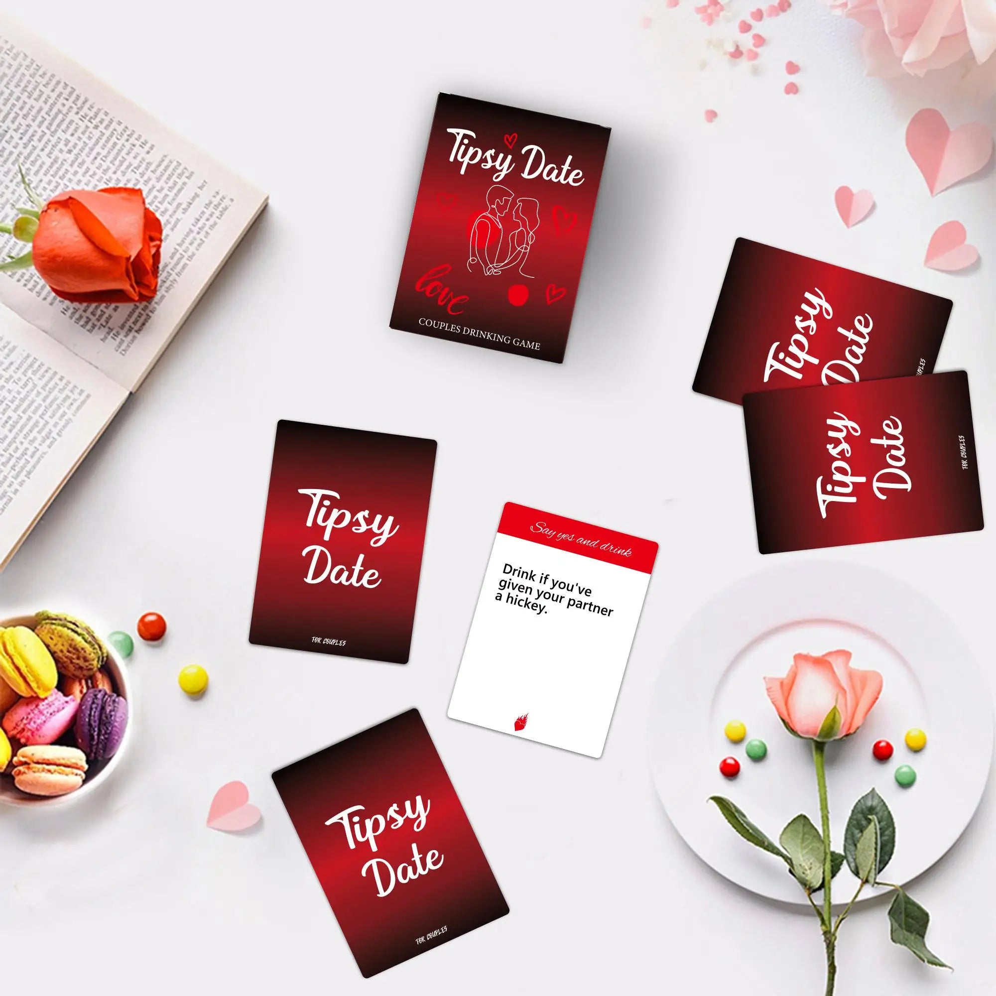 Tipsy Date Couples Connection Game | Date Night Cards for Love, Laughter & Memories